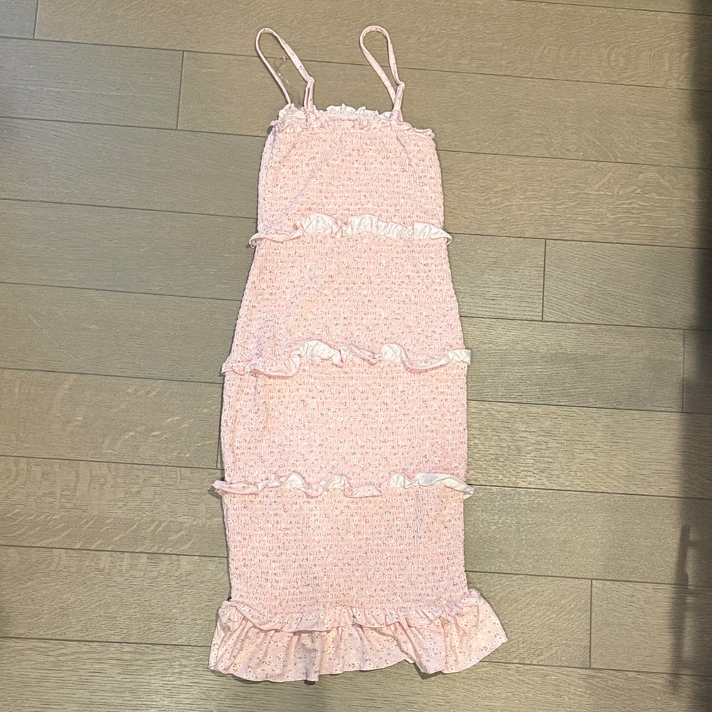 Pink Ruffled Dress - Picture 3 of 4